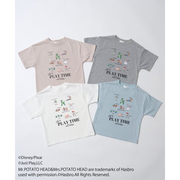 日本 b-ROOM - 聯名限定 短袖上衣-玩具圖鑑-灰