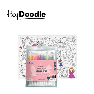 HeyDoodle - 澳洲 創意隨⾏矽膠畫墊-幻彩童話 123