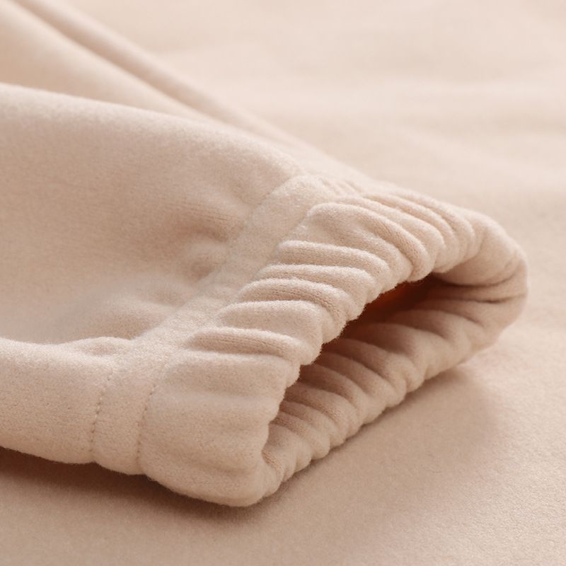 MAMDADKIDS - 加厚保暖長袖家居服套裝-杏+灰