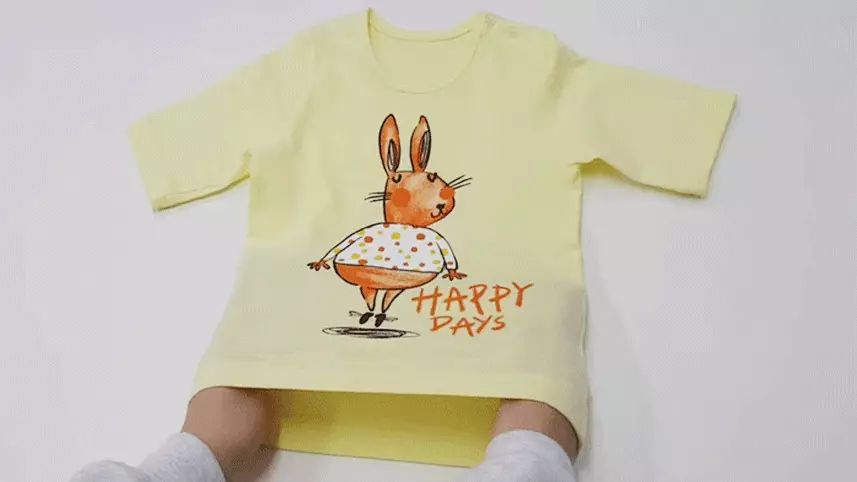 韓國 Mellisse - 韓製莫代爾涼感7分袖家居服-黃色兔兔