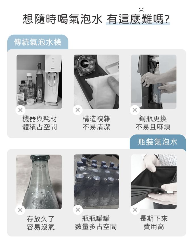 3ZeBra - Super Soda 氣泡水隨身杯-白色-450ml