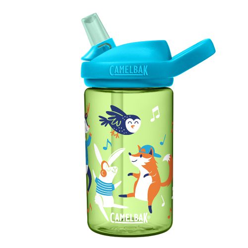 CamelBak - EDDY+ 兒童吸管運動水瓶-動物派對 (400ml)-156g