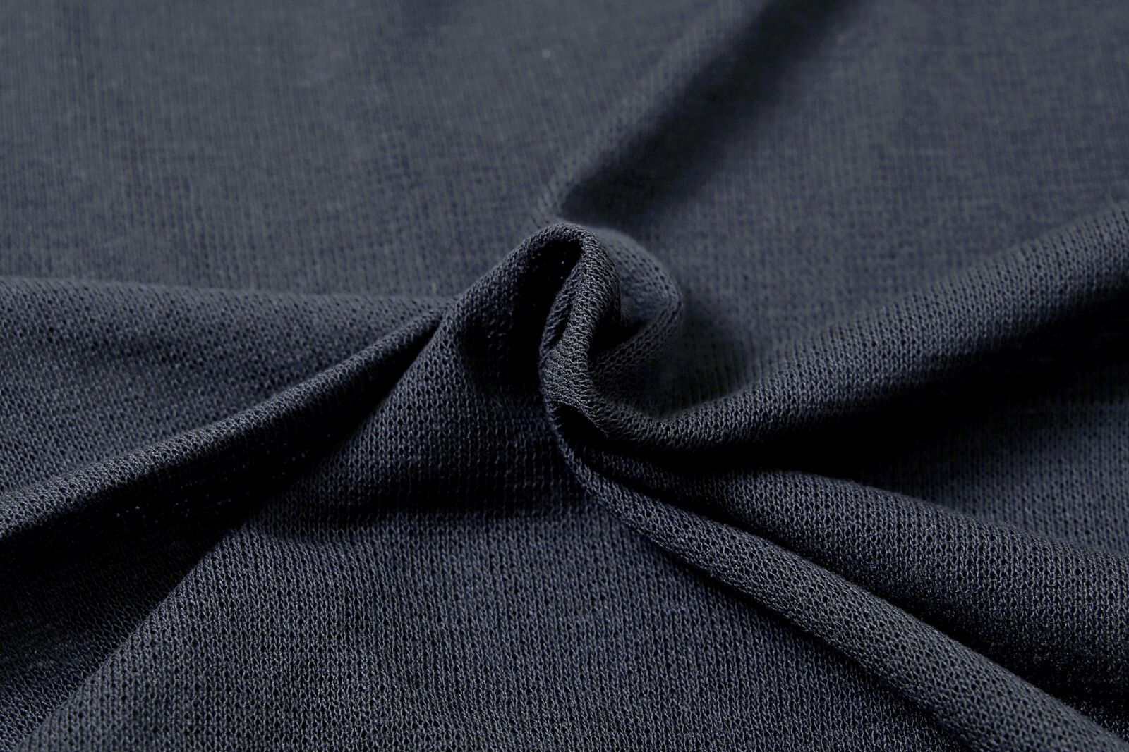 日本女裝代購 - 微透膚圓領針織上衣-黑 (M(Free size))