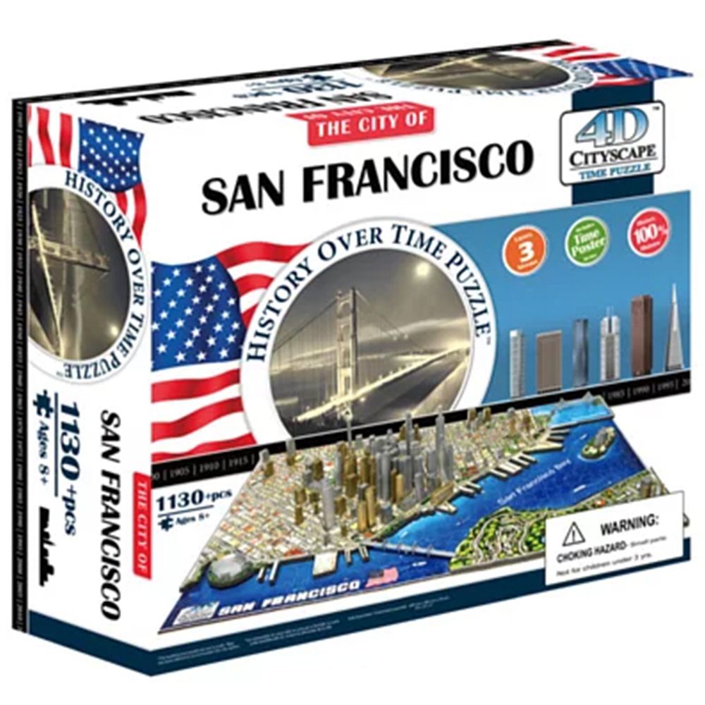 4D Cityscape - 4D-城市拼圖-舊金山-1100片