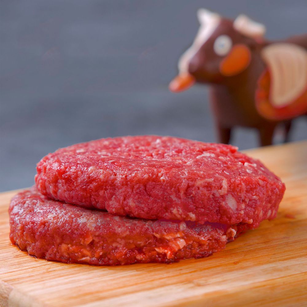 第一牛肉 - 手打100%純牛肉漢堡排(2片一組)200g(±10g)