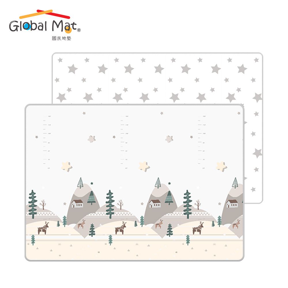 國民地墊 XPE 2CM 加厚雙面摺疊地墊 - 星星城市 D1-(雙面花色，共一片地墊)