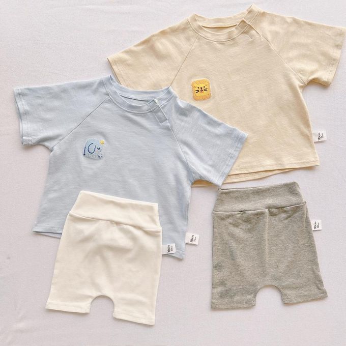 YOUrs - 小方臉寶寶上衣2件組-軟糖粉+濃霧粉