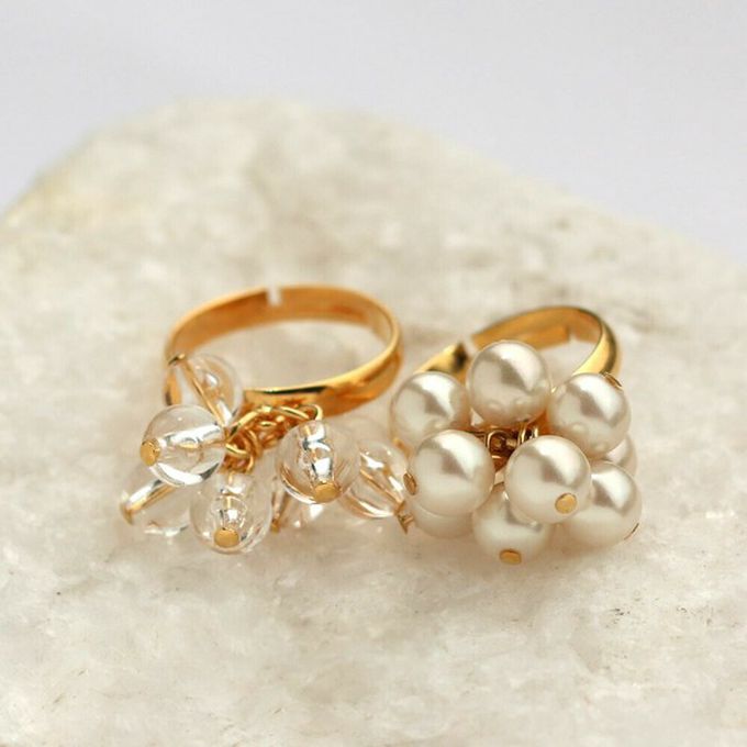 日本 Melody Accessory - 日本製 爛漫女孩動感串珠18K金戒指