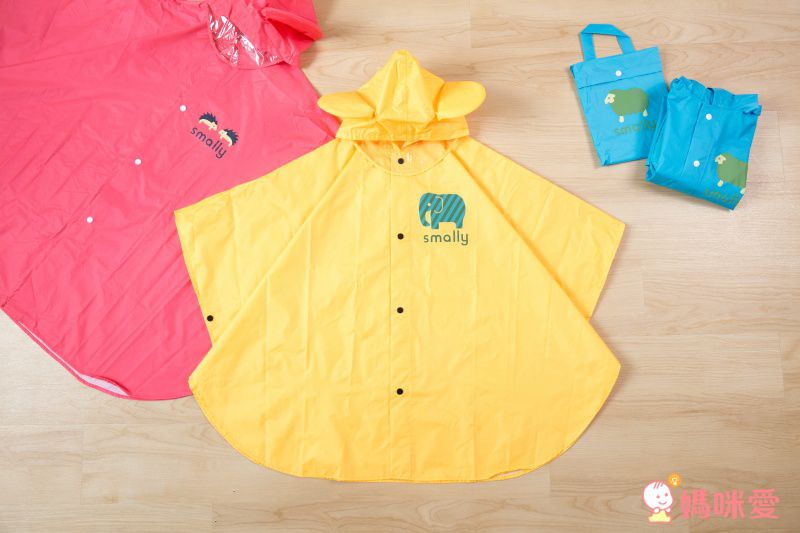韓國設計 台灣製造 Smally 熊耳斗篷 透氣輕量兒童雨衣