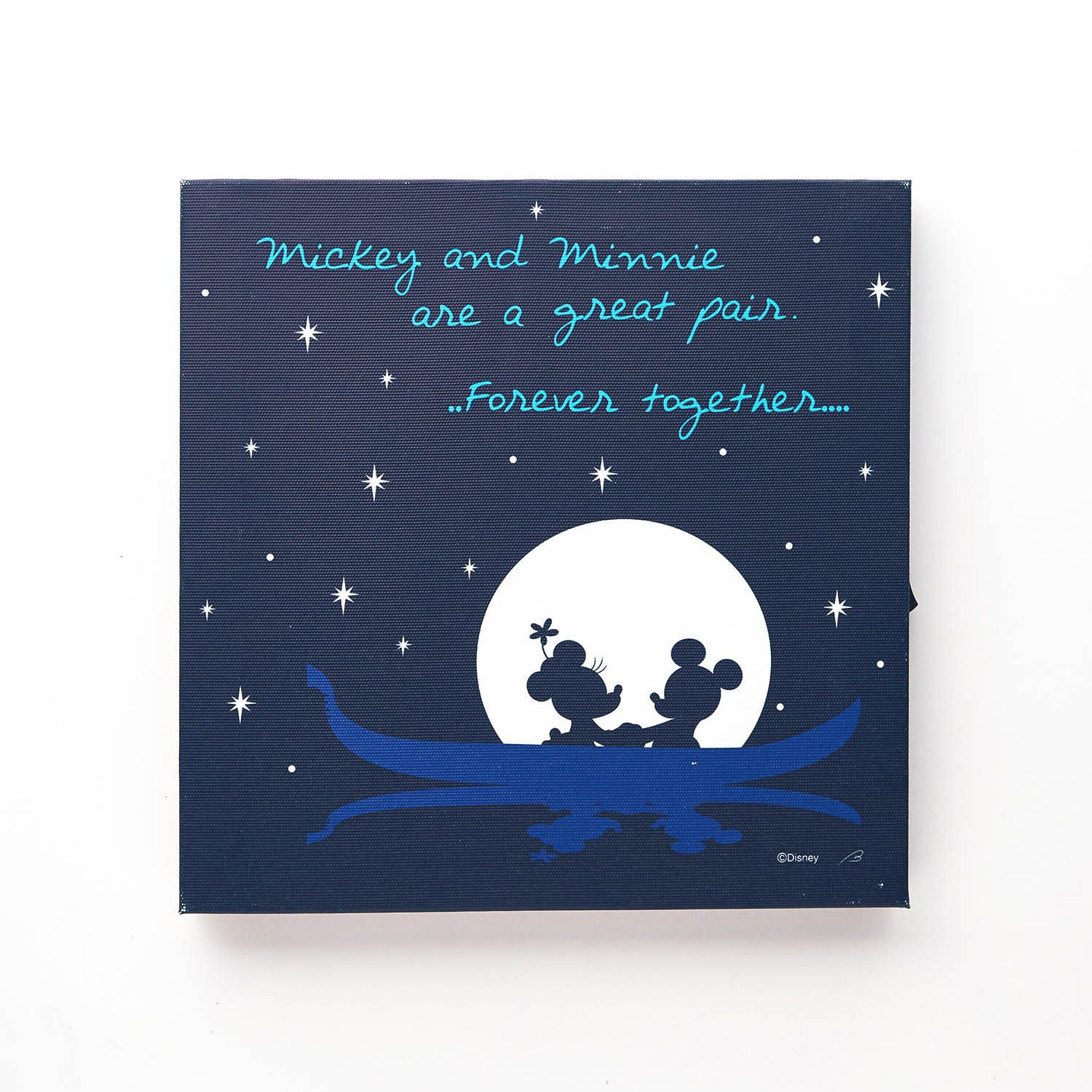 日本千趣會 - 迪士尼 藝術風印花掛畫帆布燈-維尼與好朋友們