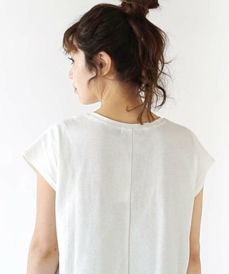 日本 zootie - 顯瘦休閒印花法式袖洋裝-白