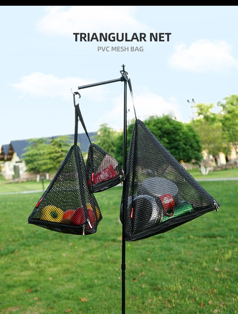 CLS - 立體三角形可懸掛曬網-大號-黑色 (43x40cm)