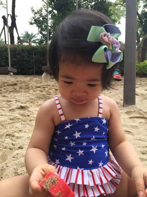 英國 MonkeyBow - 手工髮飾/髮夾-紫系美人魚-清新美人魚