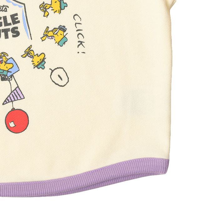 akachan honpo - 連肩袖休閒上衣-史努比-白色