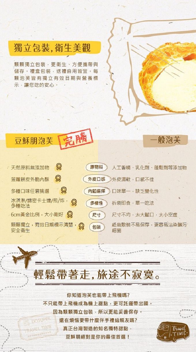 豆穌朋 - 團購熱銷超人氣泡芙 (草莓雙餡泡芙3盒)-共3盒組，6入/盒