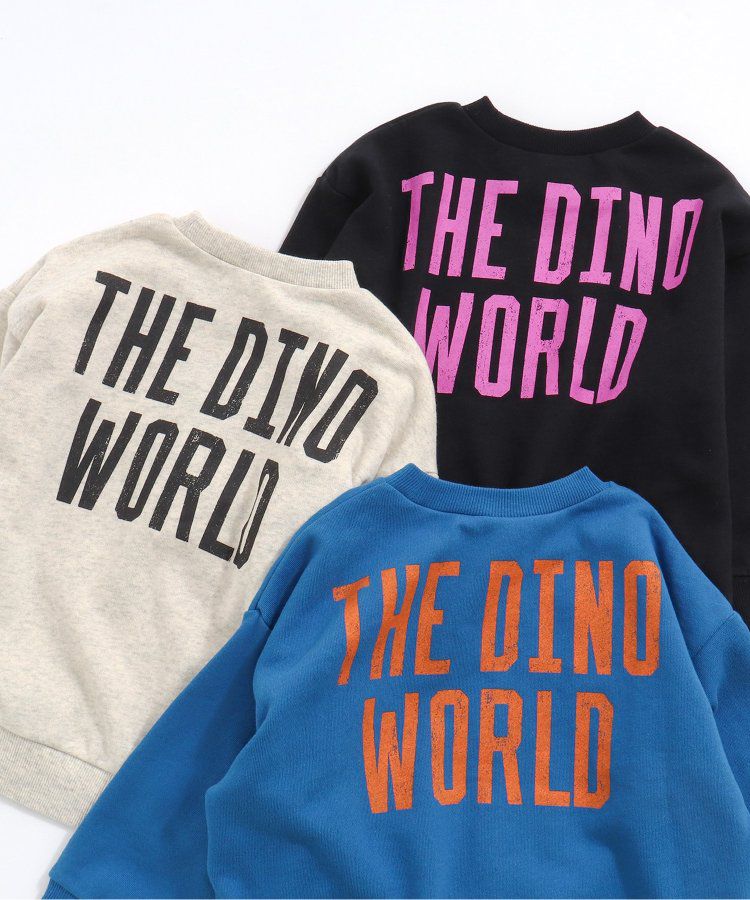 日本 BREEZE - 白堊紀公園純棉裏毛長袖上衣-黑