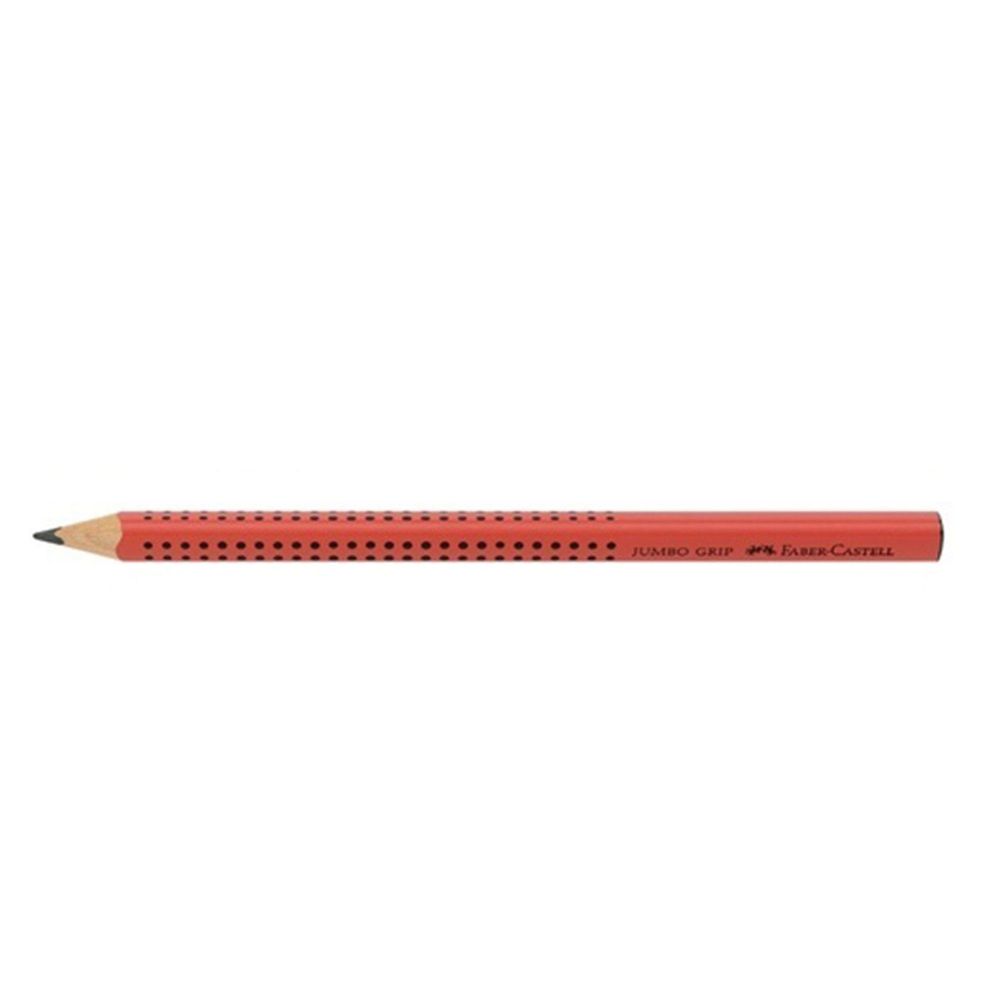 輝柏 FABER-CASTELL - 大三角粗芯鉛筆B -5~7歲-櫻桃紅-盒裝12入