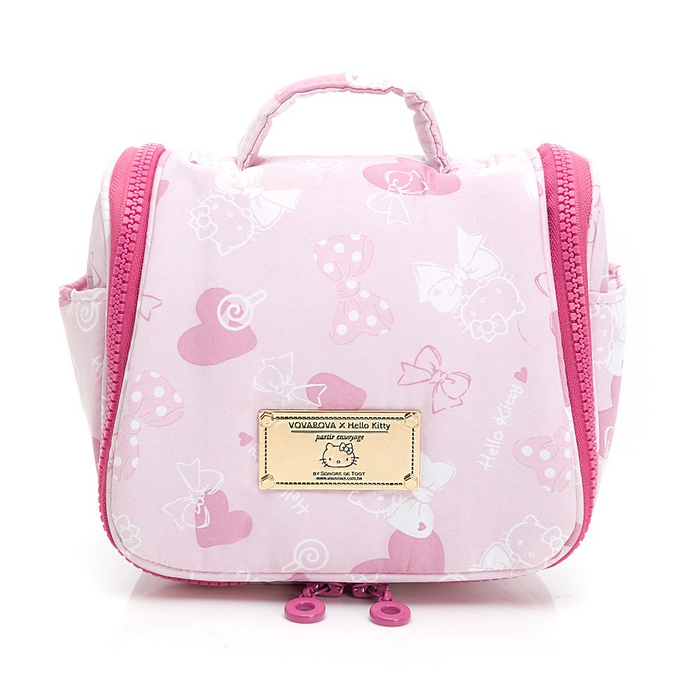 VOVAROVA - HELLO KITTY旅行盥洗包-微粉愛戀-臺灣限定-粉 (17cmx10cmx14cm)