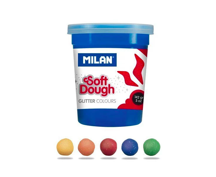 MILAN - 捏捏麵團好好玩黏土-閃光糰子(5色入)