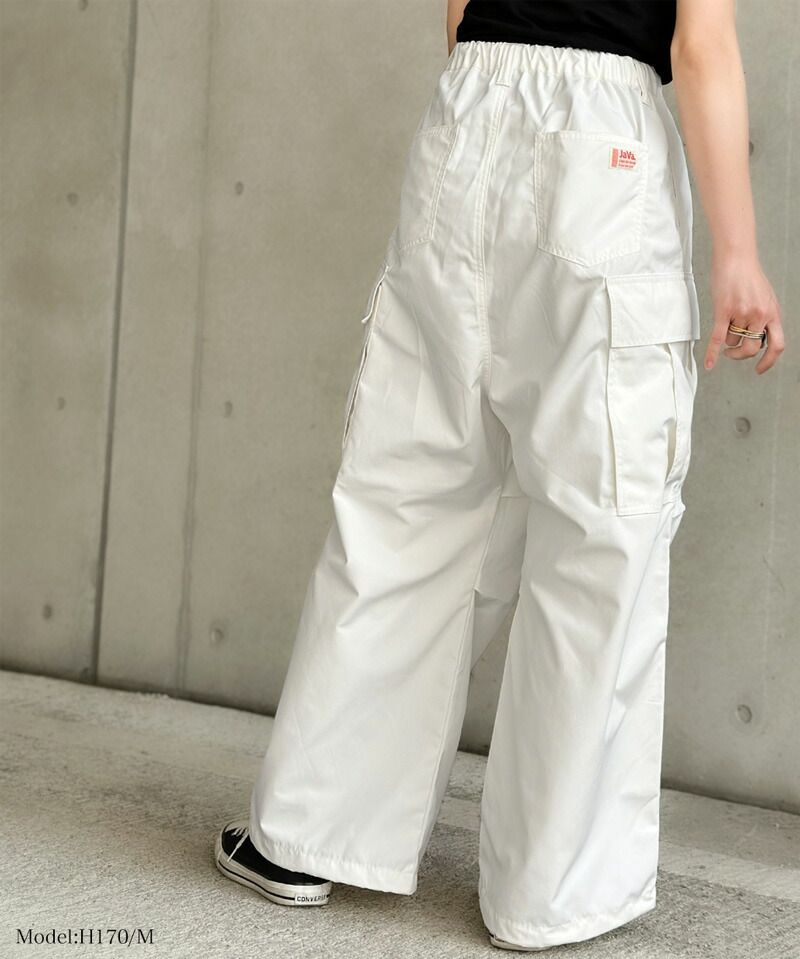 日本 Classical Elf - 美式休閒多口袋抽繩工裝褲-軍綠