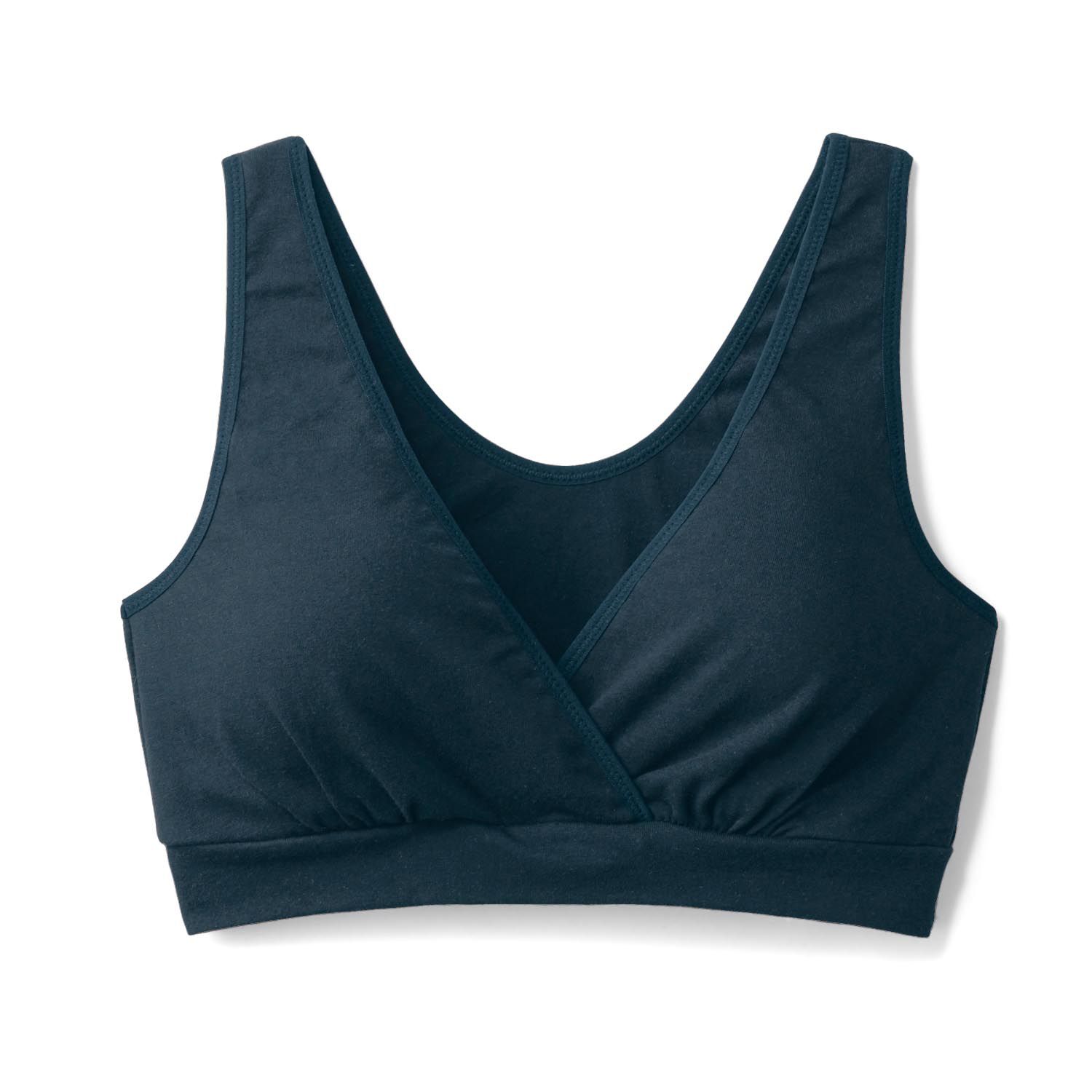 日本千趣會 - 寬肩帶 孕哺/哺乳內衣(附可拆罩杯)-時尚黑