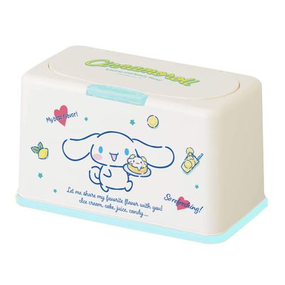 收納王妃 - 三麗鷗Sanrio【大耳狗果汁】50入口罩收納盒 衛生紙盒 濕紙巾盒 塑膠收納 內建彈簧自動向上