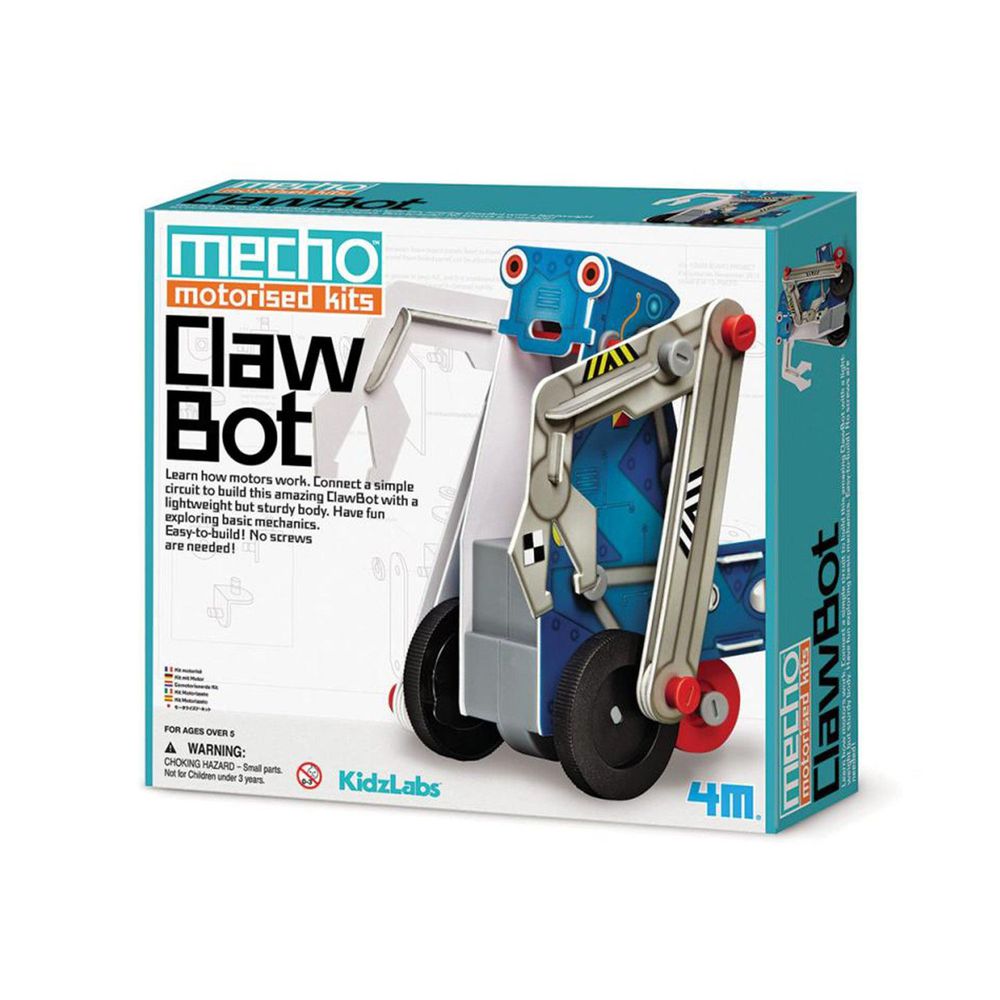 香港4M創意玩具 - 小小工程師-怪手工程車 Mecho Motorised Kit - Claw Bot