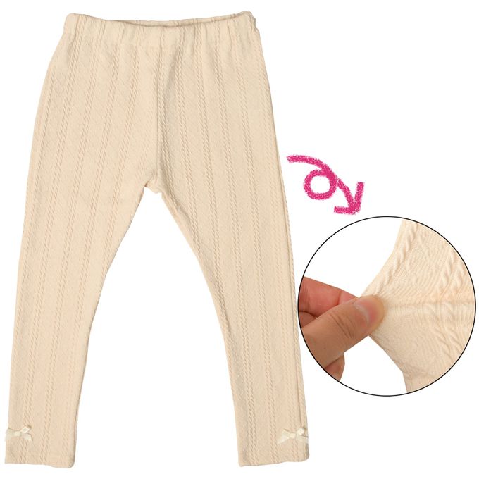 akachan honpo - 10分緹花內搭褲-象牙白色