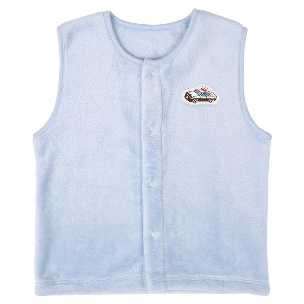 兒童晚安背心-警車-淺藍色