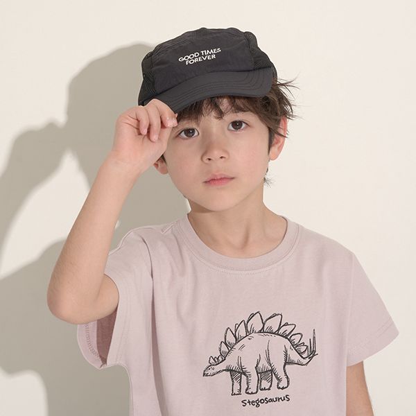 日本 b-ROOM - 透氣網狀軟質休閒遮陽帽-卡其黑