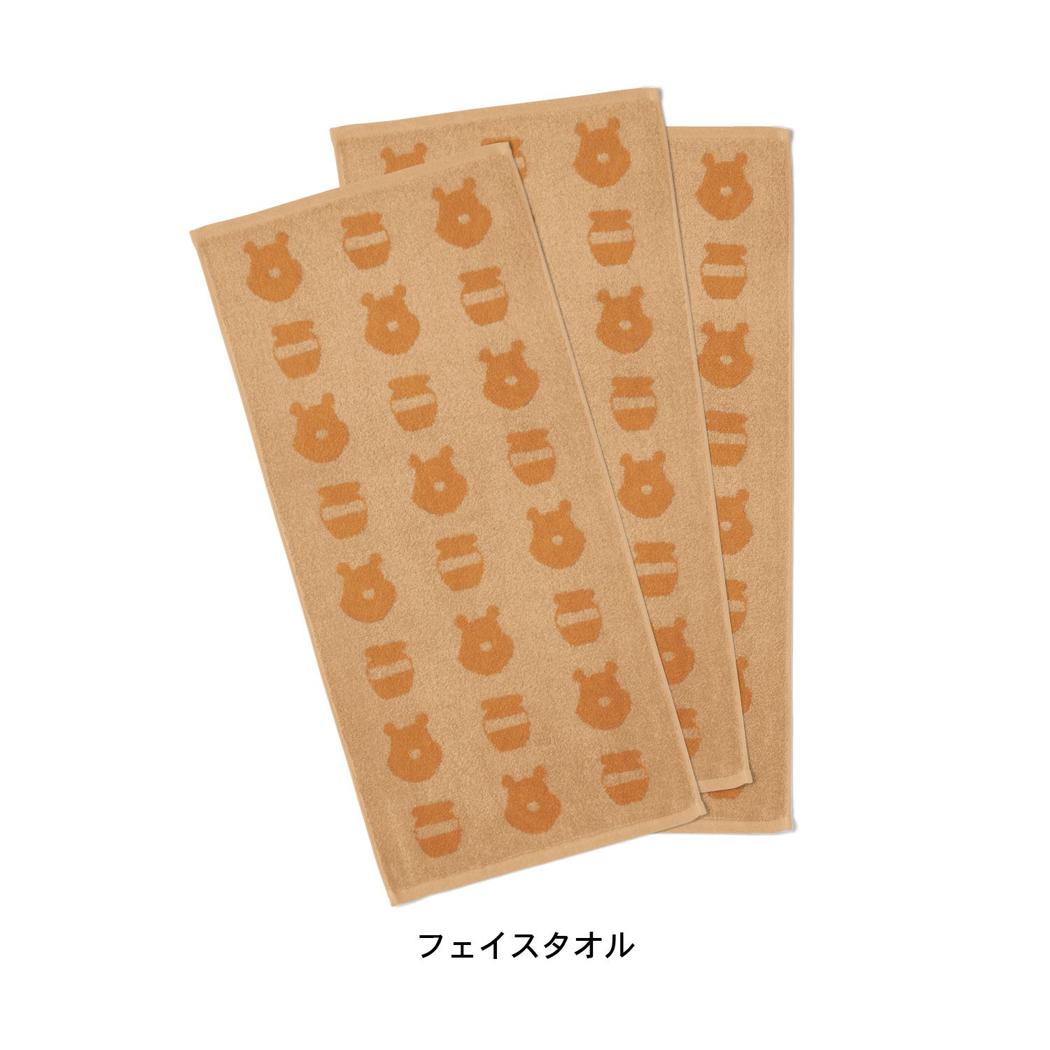 日本千趣會 - 迪士尼 浴巾兩件組-奇奇蒂蒂-咖 (55x115cm)