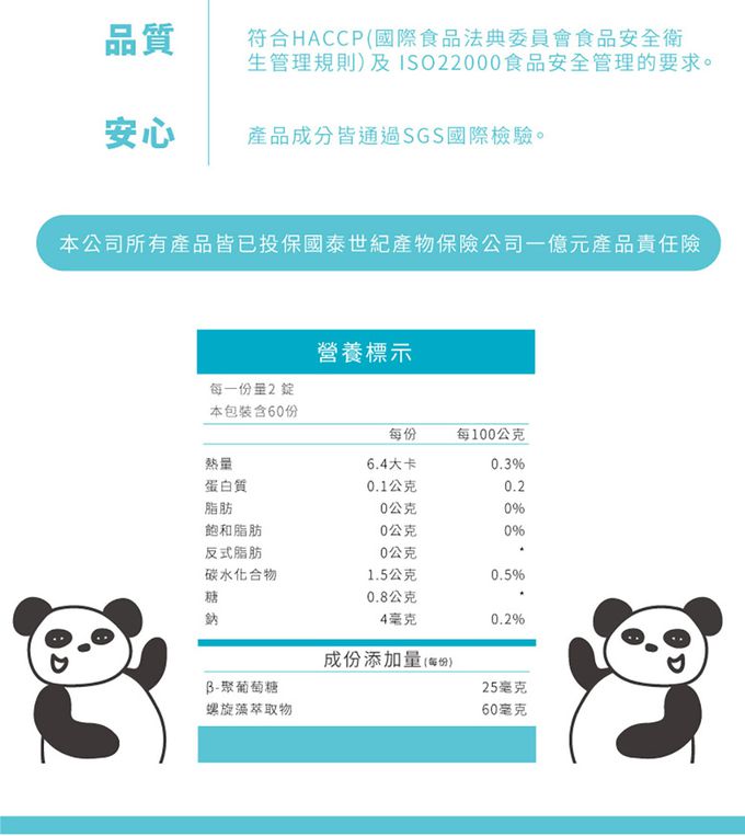 鑫耀生技Panda - 蔬果綜合維他命嚼錠+藻精蛋白嚼錠