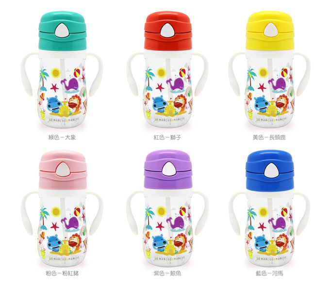 MARCUS＆MARCUS - 輕巧餐盒保溫袋水杯3入組(餐盒+餐袋+Tritan學習杯)-粉