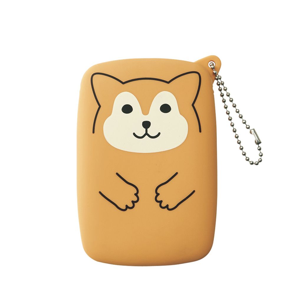 日本文具 LIHIT - 方形收納包/收納袋(磁吸開口)-柴犬 (9.1x2.9x14.1cm)