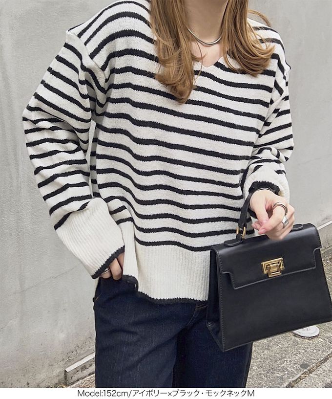 日本 Kobe Lettuce - [可機洗]都會時尚柔軟寬鬆毛衣(選領)-素色-灰