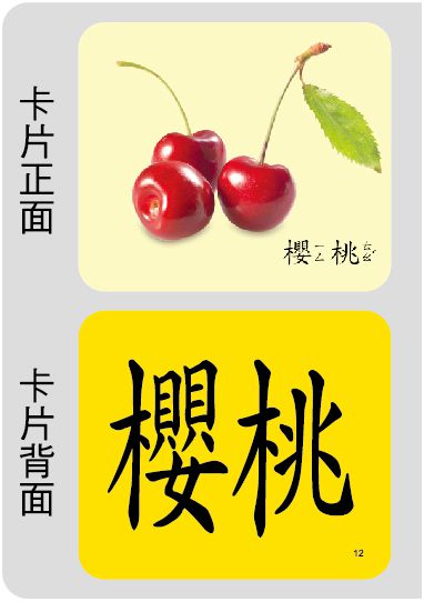 創意手提識字卡：水果(98新版)