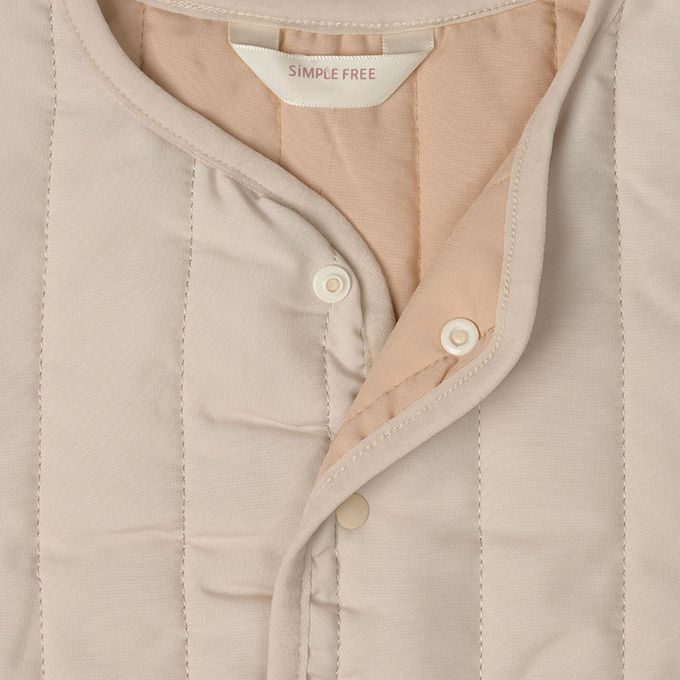 akachan honpo - 寬鬆夾克-超細纖維-象牙白色