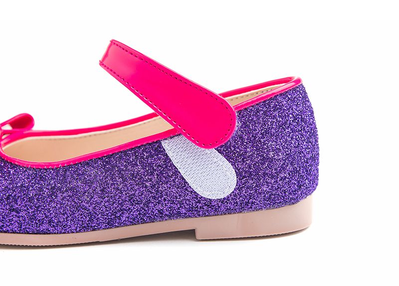 韓國 OZKIZ - 亮粉紫寶石愛心皮鞋