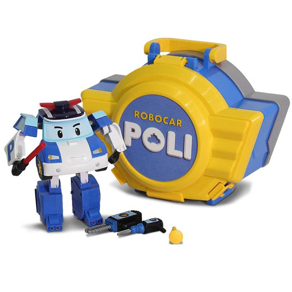 POLI 波力救援小英雄 - LED變形波力手提基地