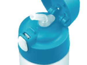 Thermos 膳魔師 - 不鏽鋼真空吸管保冷瓶370ml-Hello Kitty蘋果篇(F4004KT6)+吸管配件組