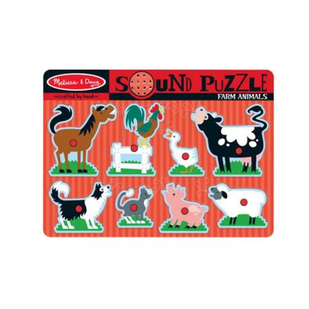 美國瑪莉莎 Melissa & Doug - MD 聲音拼圖-農場動物