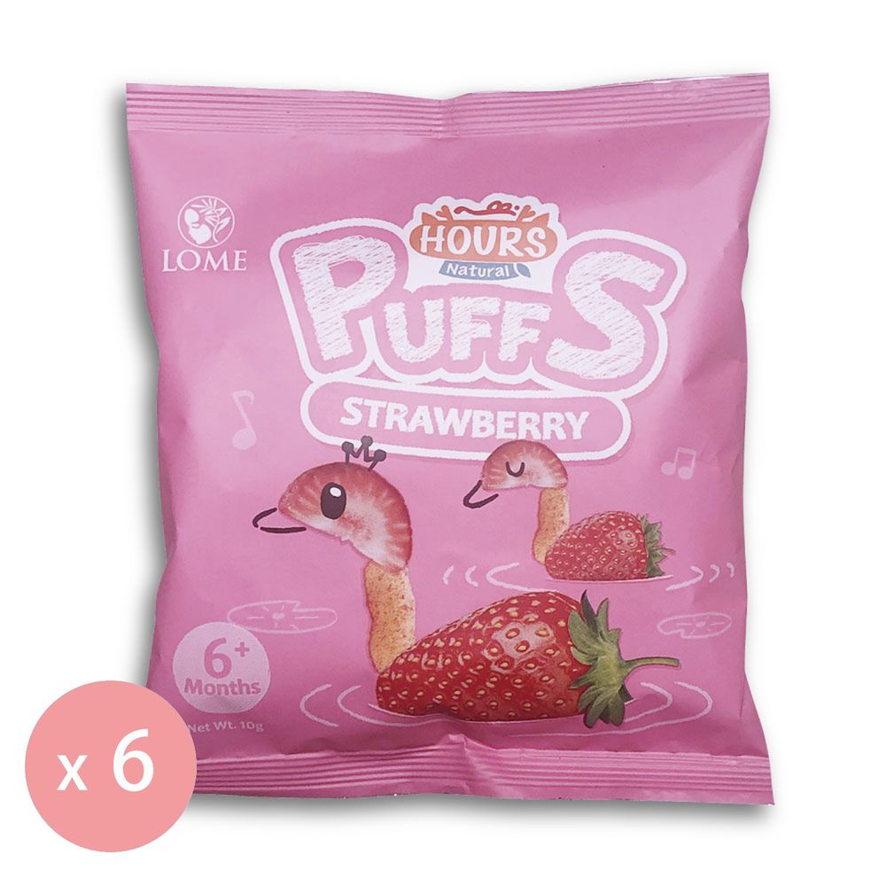 皮皮奧斯 - 生機泡芙條(草莓)10g-6包-10gx6包
