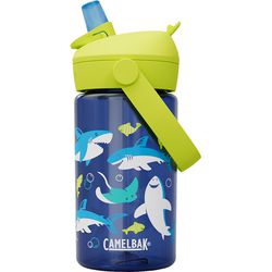 CamelBak - Flip Straw 兒童吸管運動水瓶RENEW-鯊魚樂園 (400ML)