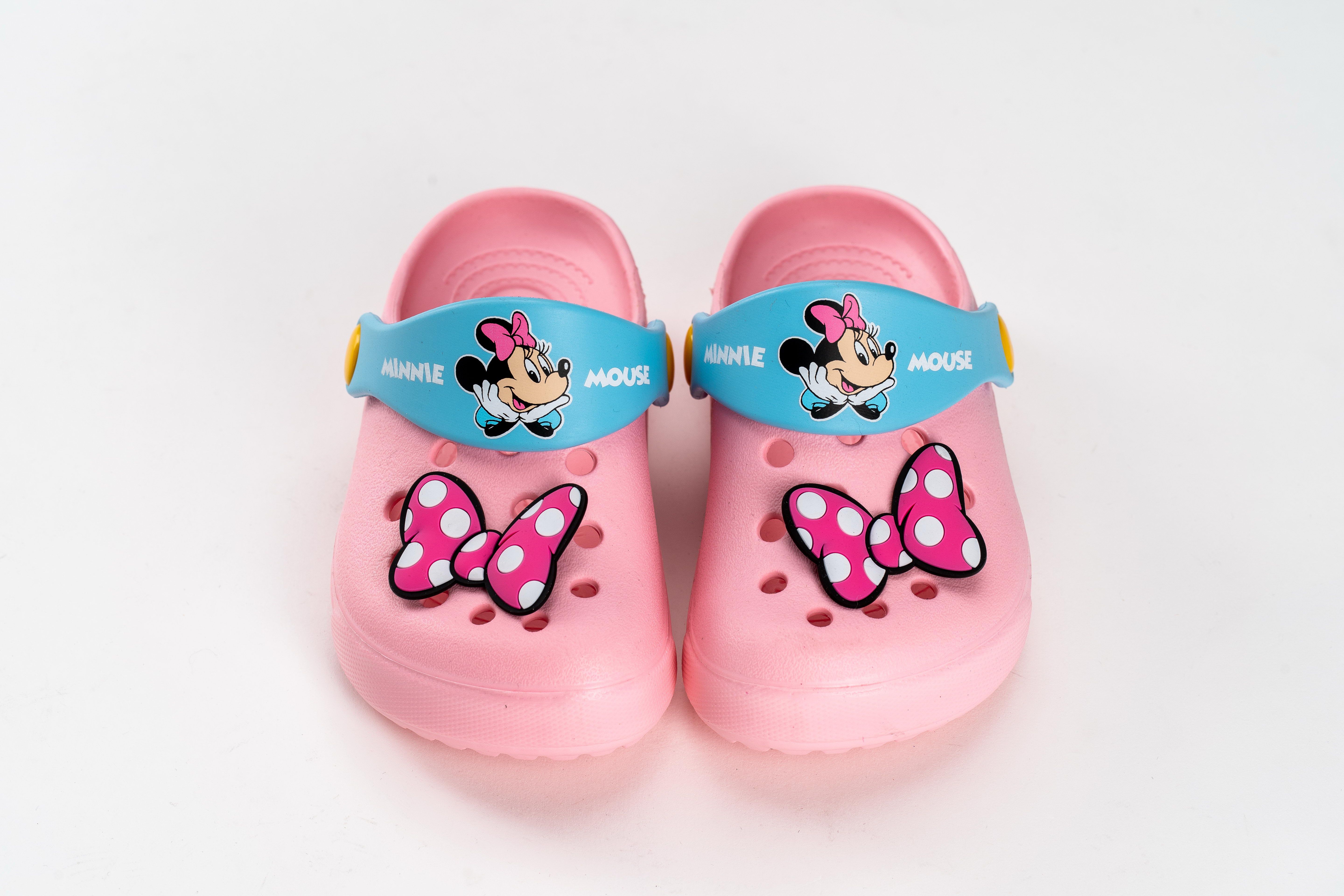 akachan honpo - 米妮造型防水休閒涼拖鞋-粉紅色