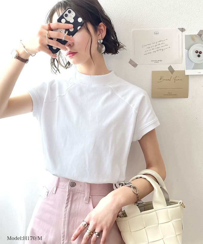 日本 Classical Elf - [熱銷NO.1] 美國棉厚磅顯瘦法式袖上衣-天使白