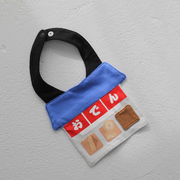 日本 Baby Room - 純棉立體翻翻樂造型圍兜-消防車 (F)