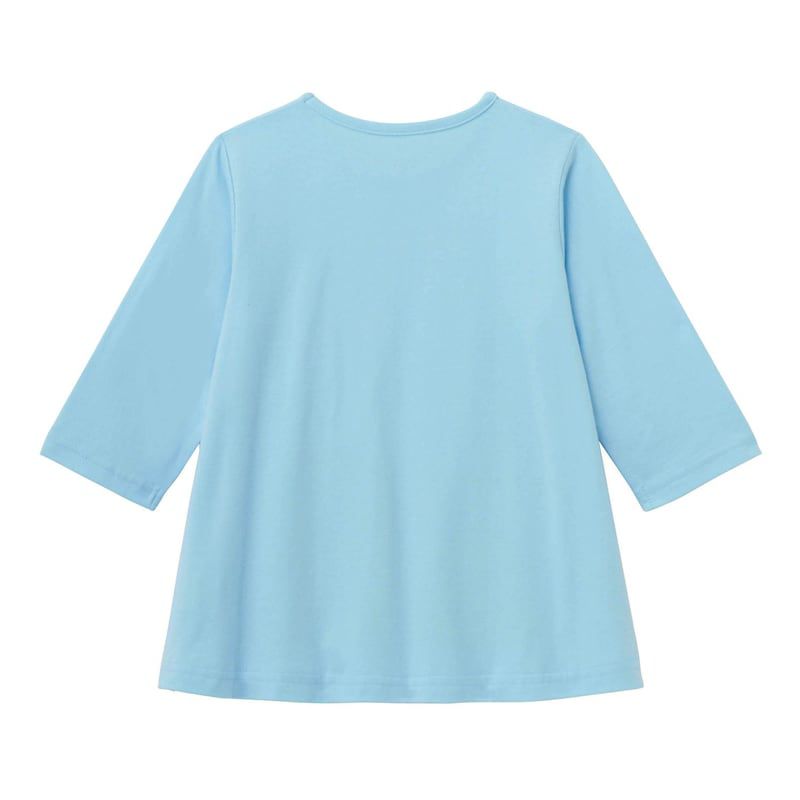 日本千趣會 - 角落生物純棉七分袖上衣-企鵝-綠