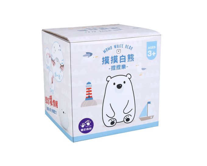 樂彩森林 - 療癒捏捏樂-摸摸白熊