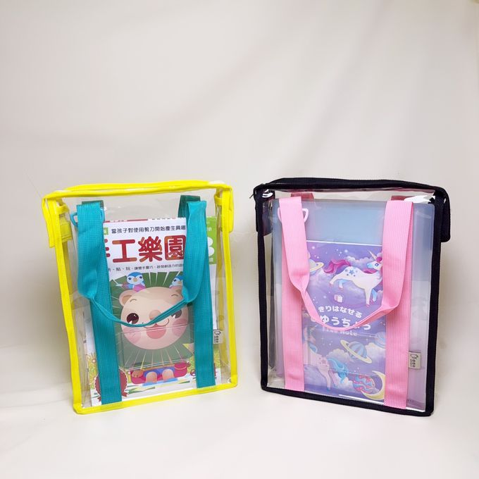 妞妞絲 - 手提功課袋-黃X綠 (F)