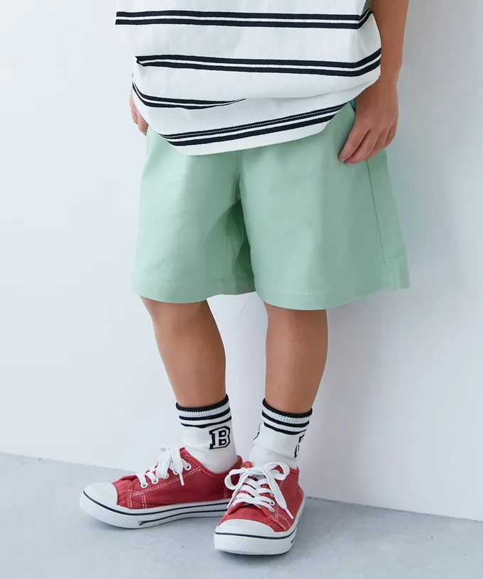 日本 devirock - 超彈力定番色休閒短褲-藍紫